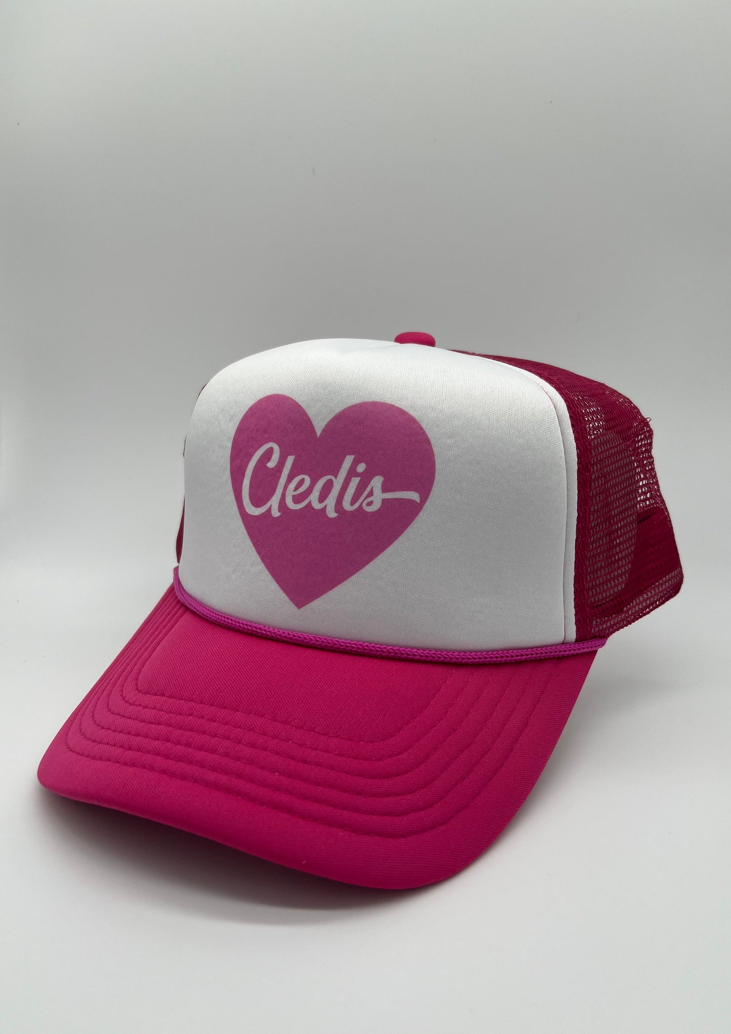 Pink Heart Cledis Trucker Hat